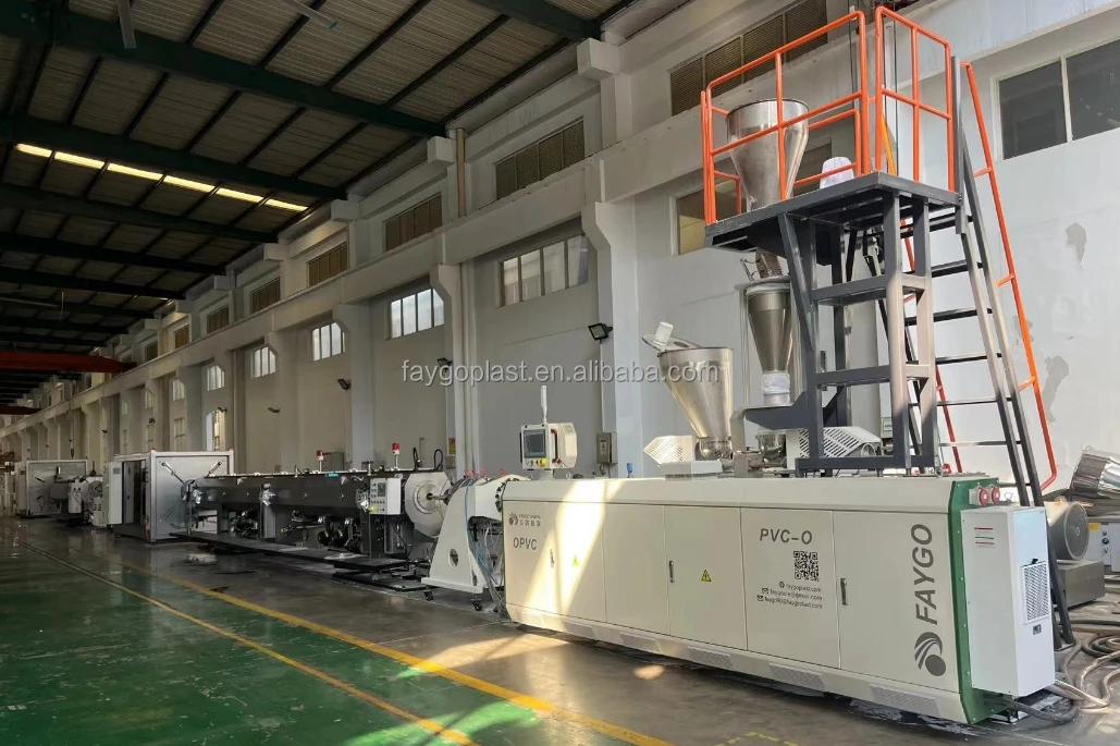 Oriented Poly Vinyl Chloride OPVC PVC-O pipe one step making machine