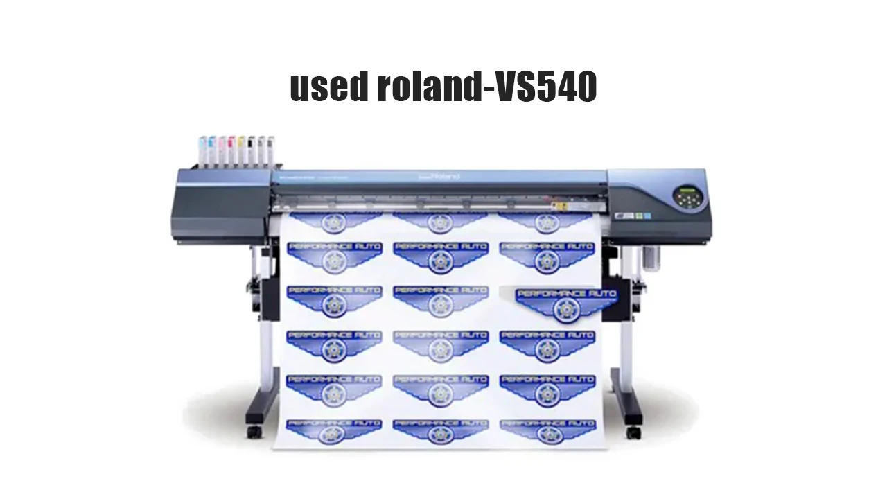 Used Roland Eco Solvent Printer And Cutter Vs540 Printing Banner