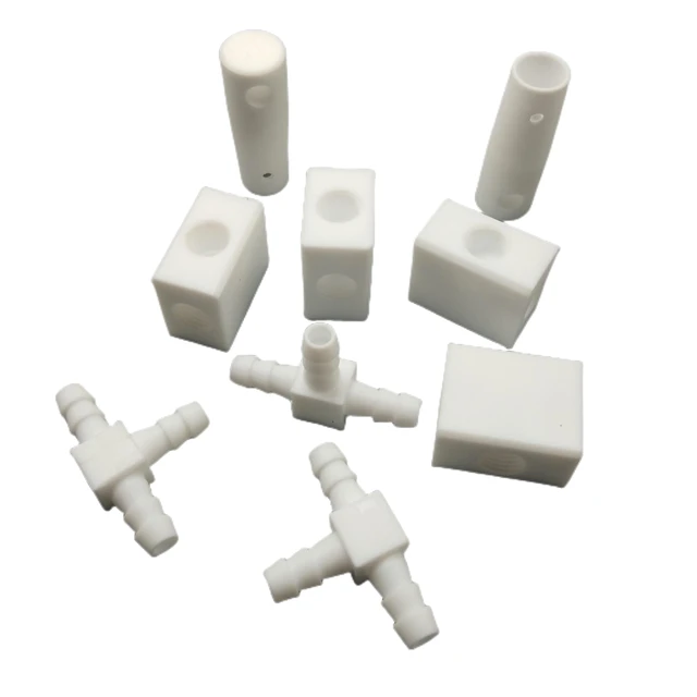 PTFE Machine Parts Cnc Machining Plastic Components Small Accessories Special Shaped Parts Custom PTFE Product