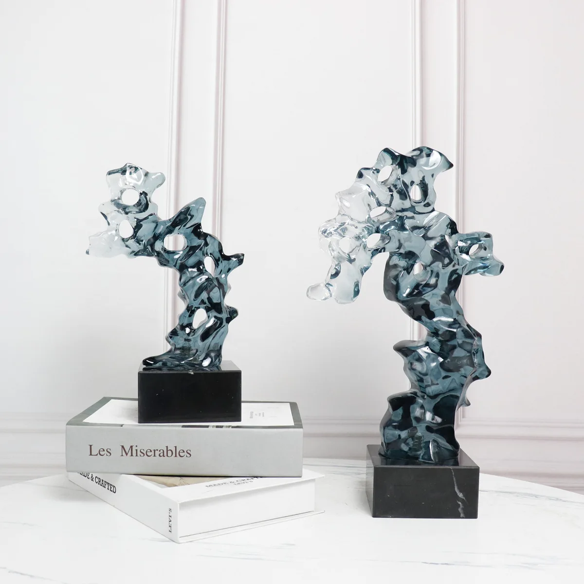 clear resin sculpture