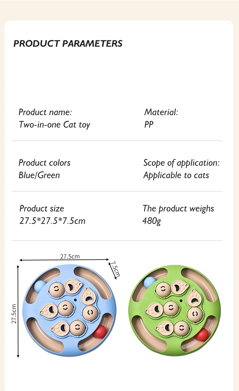 Hot Multifunctional Puzzle Cat Toy with Food Hiding Function Ball and Feather Interactive Toy for Cats and Dogs Pet Products supplier
