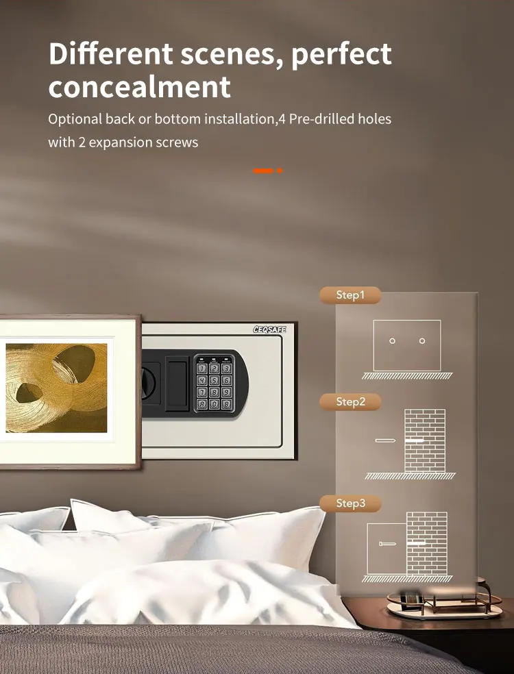 CEQSAFE American Home Office Security Money Electronic Digital Small Safe Box factory