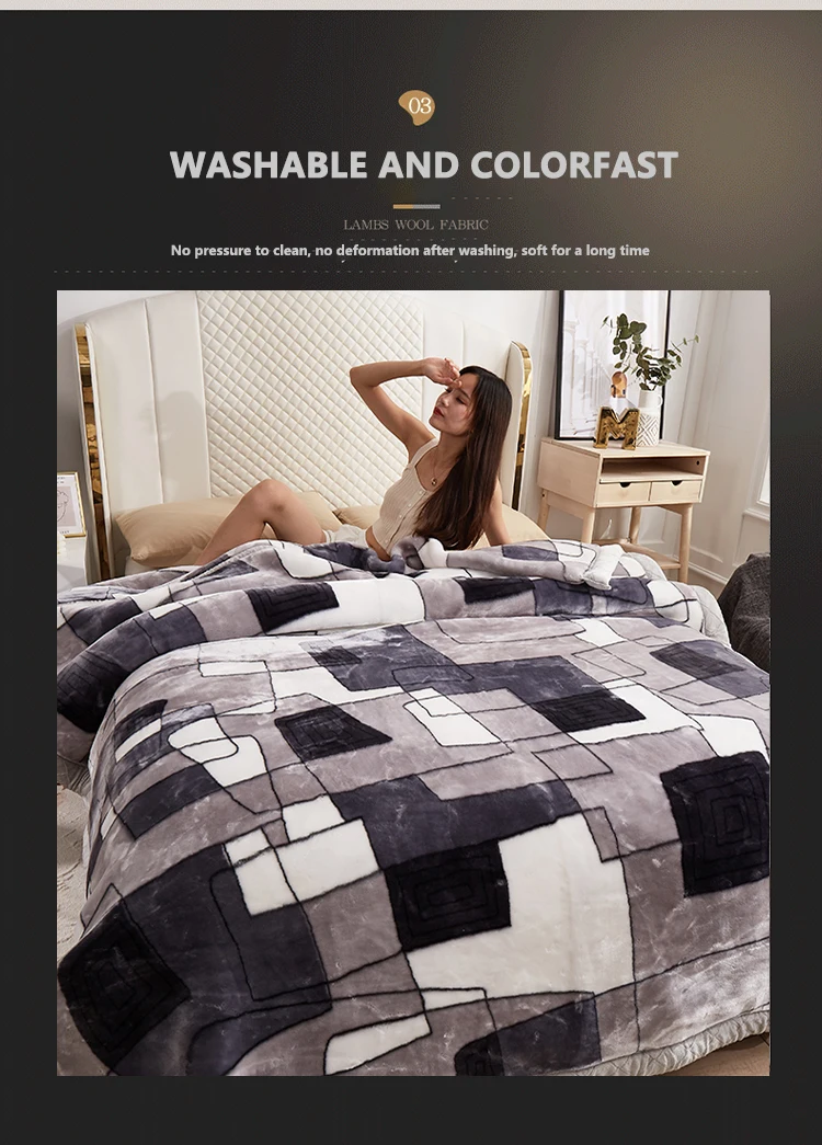 Sherpa Fleece Blanket Hot Wholesale Super Soft Polyester Korean Flannel