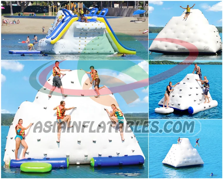 Big Floating Inflatable Iceberg / Inflatable Floating Water Toys For