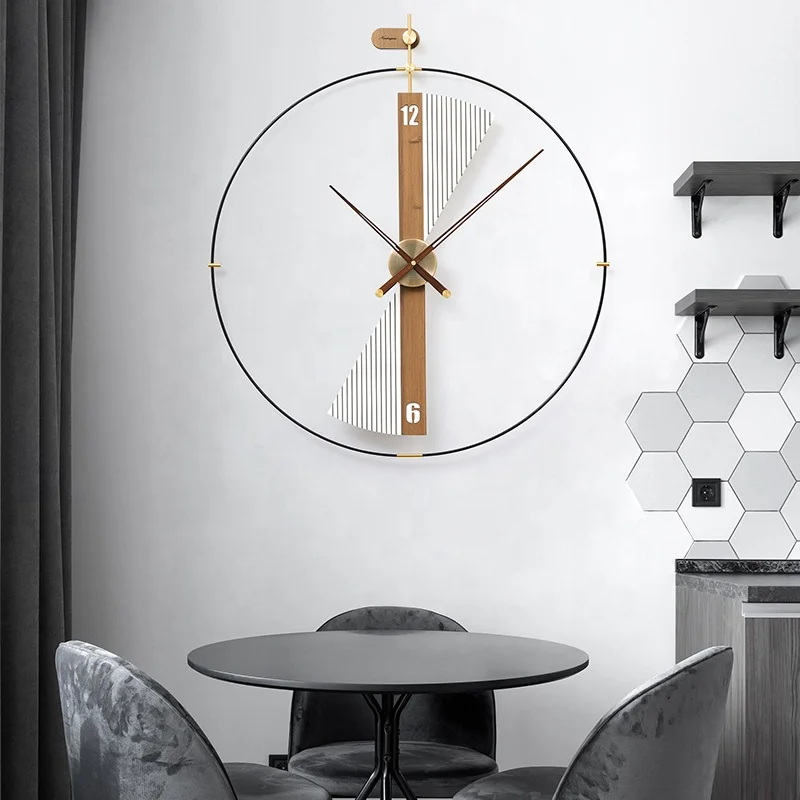 Noridongsan moderno orologio da parete in legno moderno per