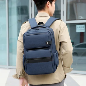 OMASKA Wholesale School Bags Large Capacity 17 Inch Casual Waterproof  Polyester Fashion Men Laptop Backpack