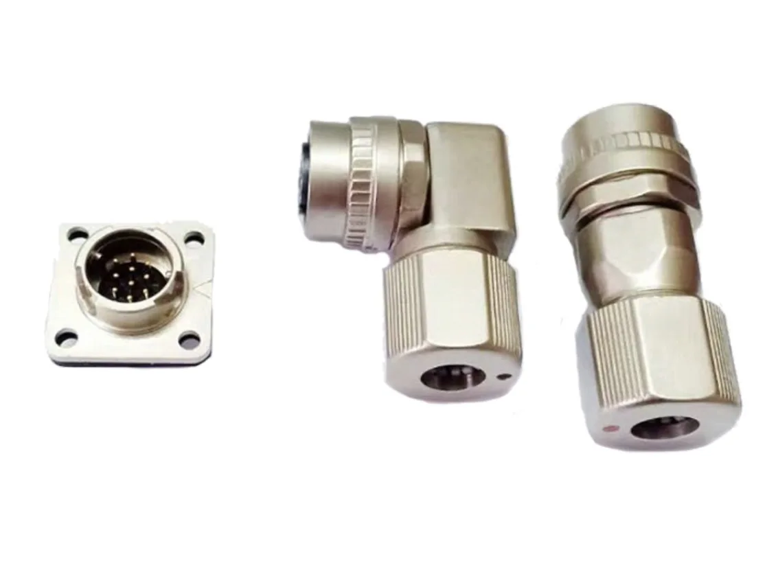 DDK CM10 WATERPROOF CONNECTOR CM10-SP10s-m Mitsubishi Servo Motor Encoder Elbow Aviation Plug Square Disk Connector Ddk-10 Core