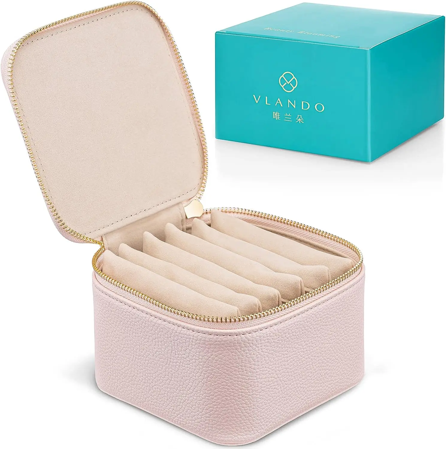 Jewelry Rackpackaging Travel Leather Jewelry Packaging Box Organizer for Necklace Earrings ...