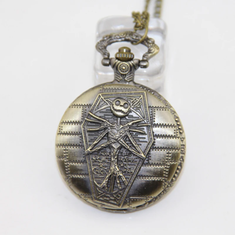  JewelryWe Nightmare Before Christmas Pocket Watch for