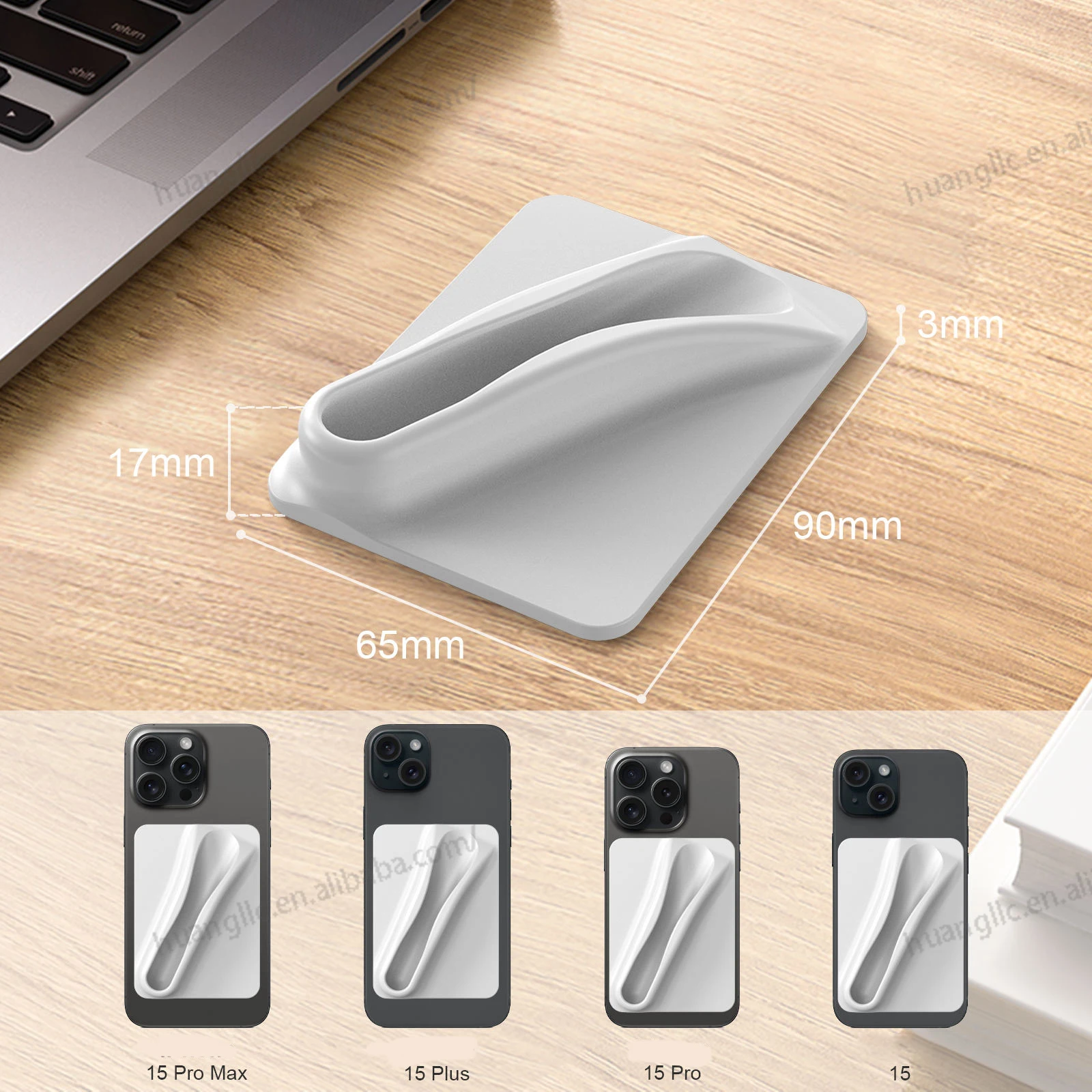 Custodia Per Telefono Con Porta Lucidalabbra A Cuore - Cover In Silicone Con Ventosa, Per IPhone E Android, Design Carino E Pratico (Rosa) - Foto 6