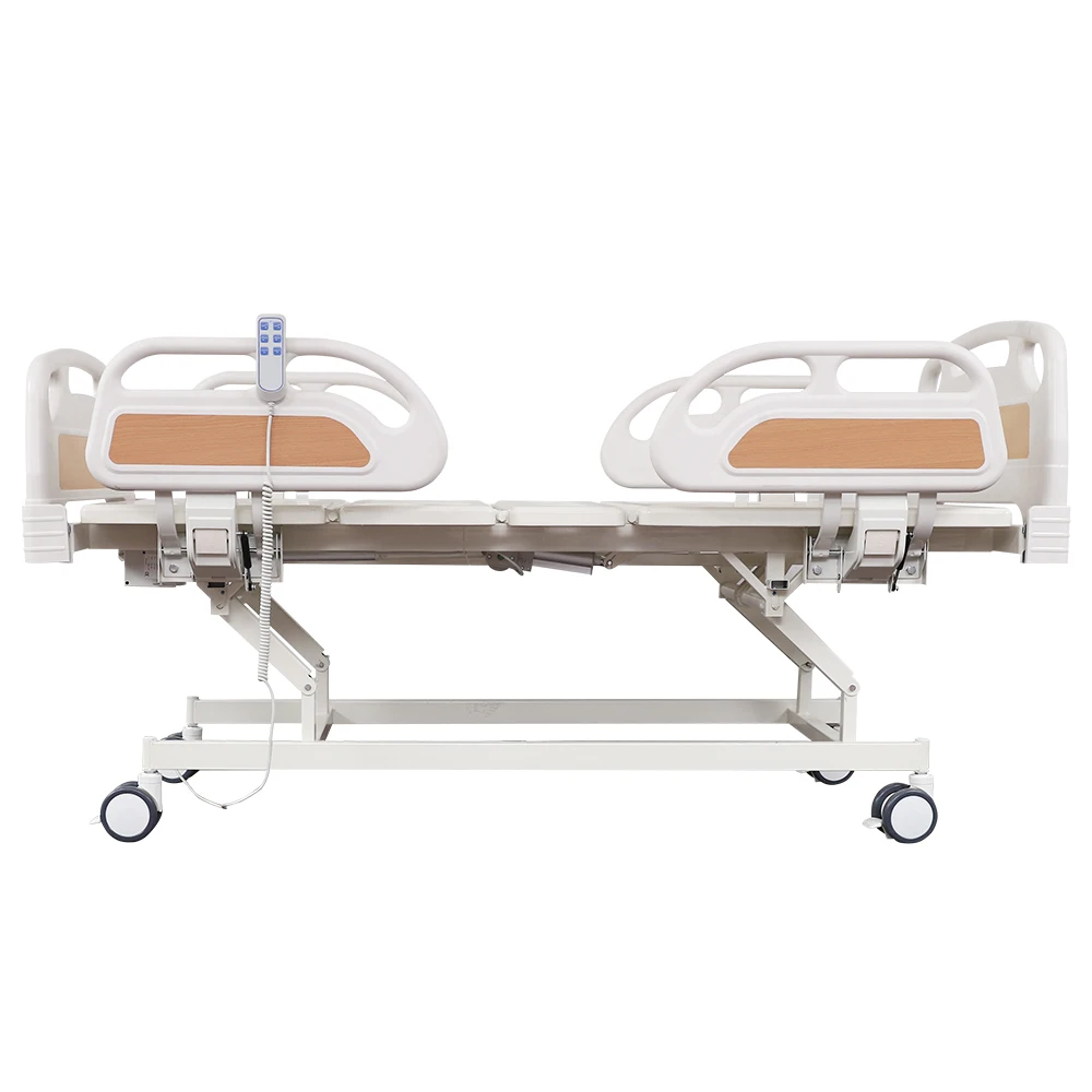 Three Function Stainless Steel Modern Safety Rail Electric Bed-Foldable Guardrail Medical Equipment Foot Hospital School Hotel 5