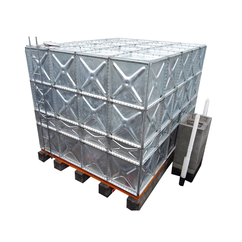 Factory Supply 100 Cubic Meters Galvanized Water Tanks/professional square Galvanized Steel Water tank