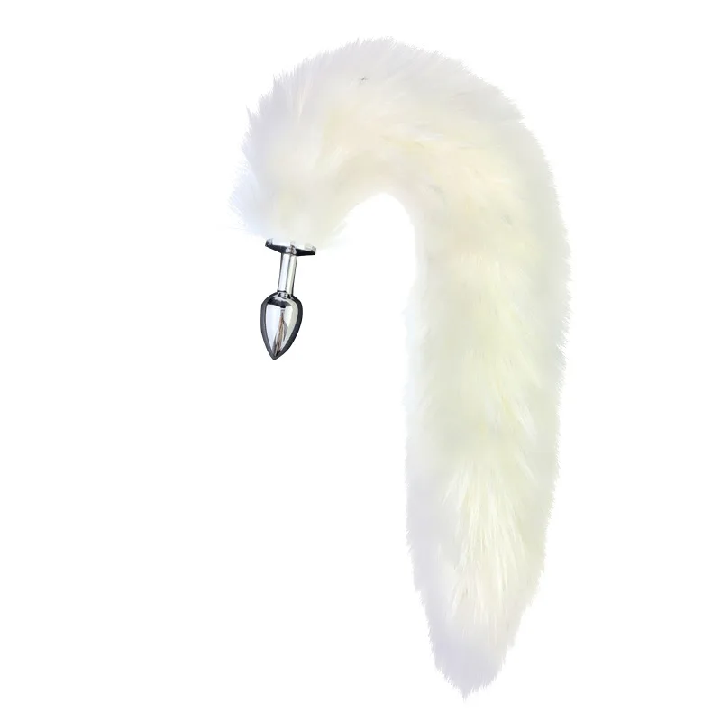 Cola De Zorro Adult Anal Toy Fox Fur Vaginal Expand Ass Plug Flashing Light  Bdsm Cosplay Fox Tail Butt Plug