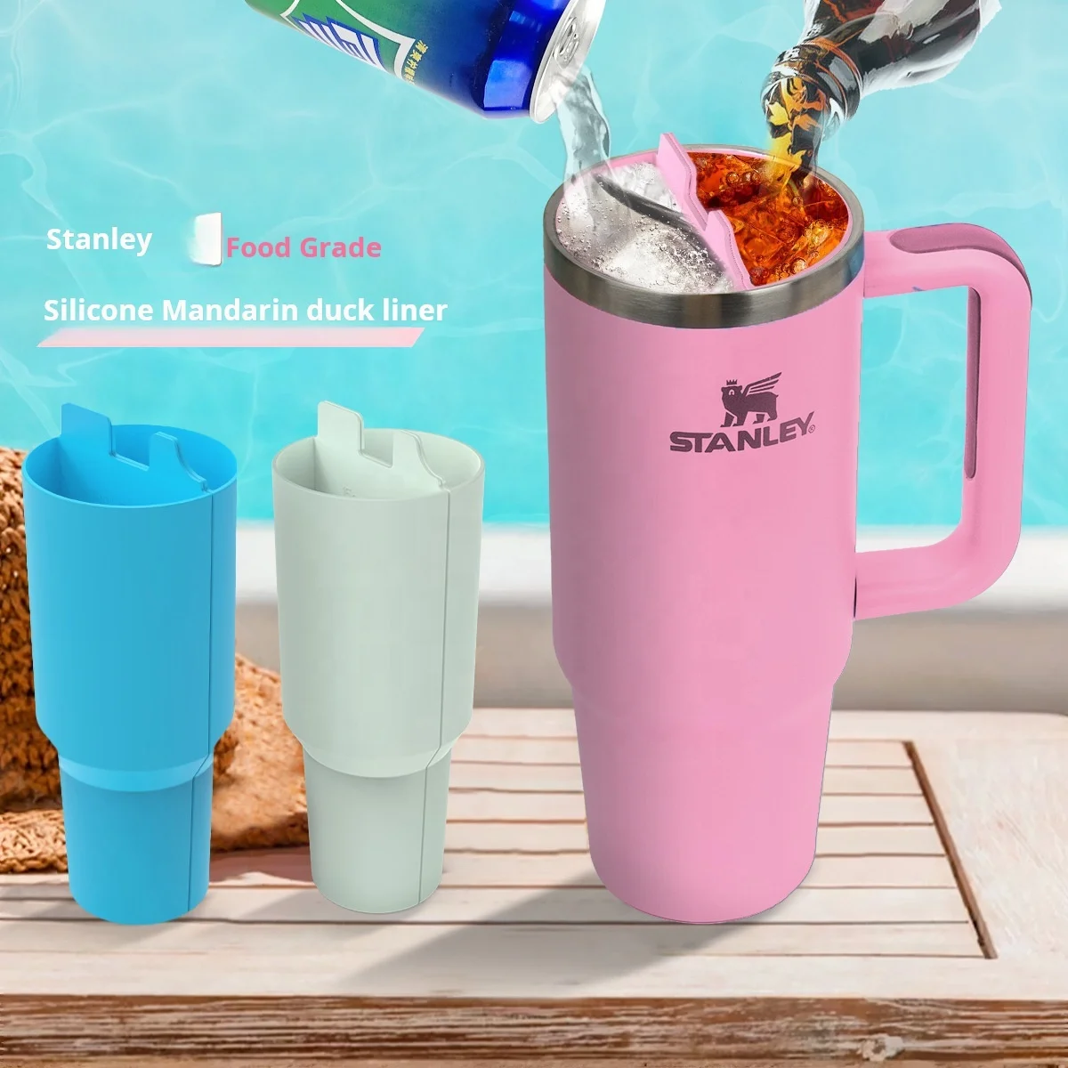 Silikon-Strohhalm-Aufsätze Für Stanley Cups – Staubdicht & Wiederverwendbar Für 30 Oz & 1,2 L