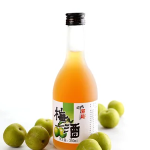 Bottle Packaging Plum Wine in Clear Bottle Plum Wine Trade Custom Sweet China Fruit Wine Green with 3 Years Shelf Life Fermented