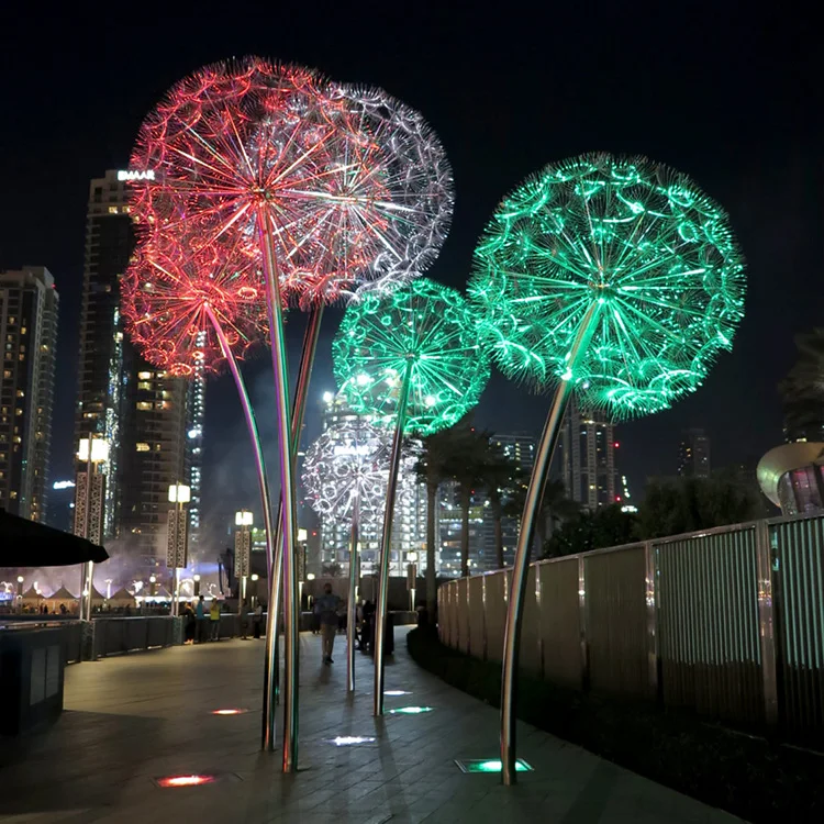 2021 Китай уличный Ресторан горячая Распродажа освещение украшение наружное Одуванчик дерево свет Декор цветок декоративные светодиодные