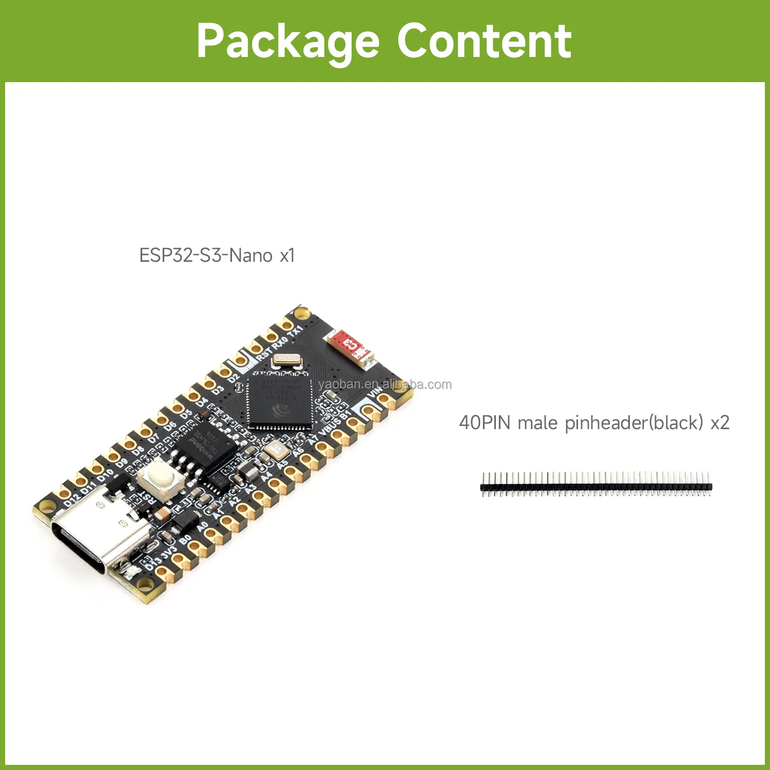 Waveshare Esp32-s3-nano Development Board,Based On Esp32-s3r8 ...
