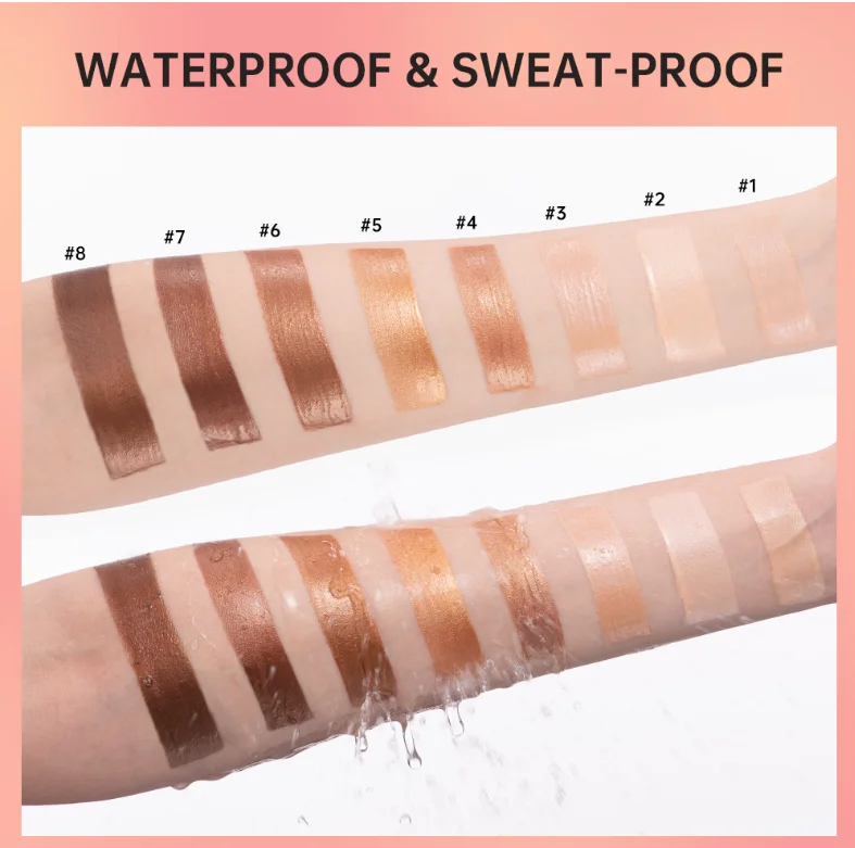 Оптовая продажа поставщика 3 вида цветов бронза косметическое средство масло для тела темной кожи мерцание метка частного назначения