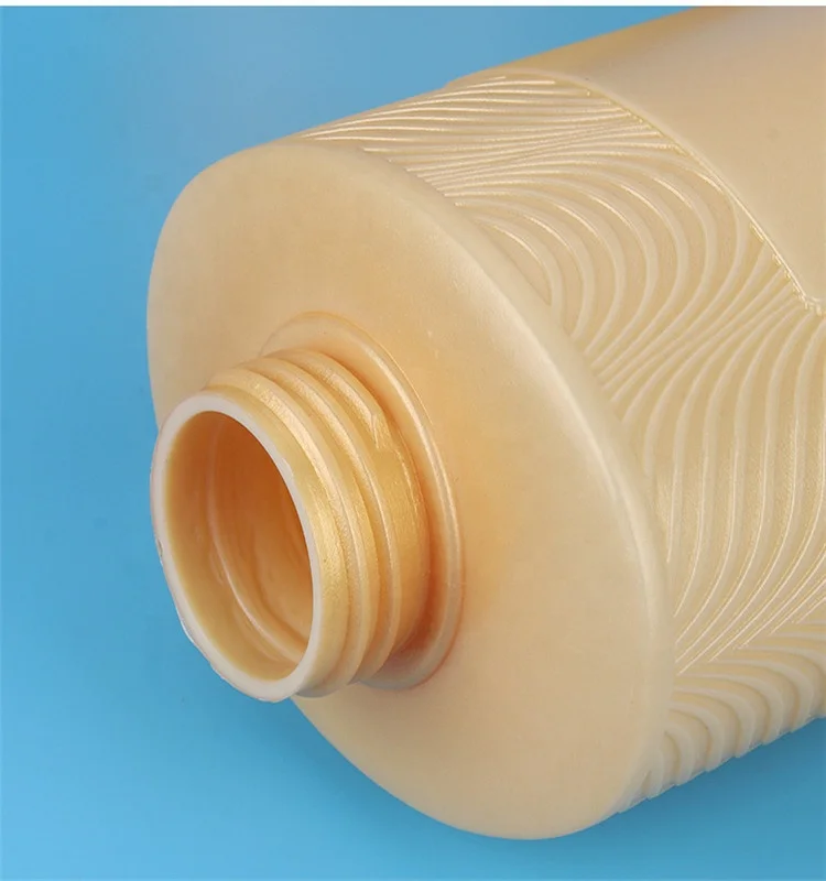 Custom Gold Luxury Shampoo Bottle 500ml Empty Bottle For Skin And Hair