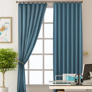 Honeymoon Hot Sell Natural Soft Curtains Solid Insulated Grommet Blackout Curtains for Bedroom Window
