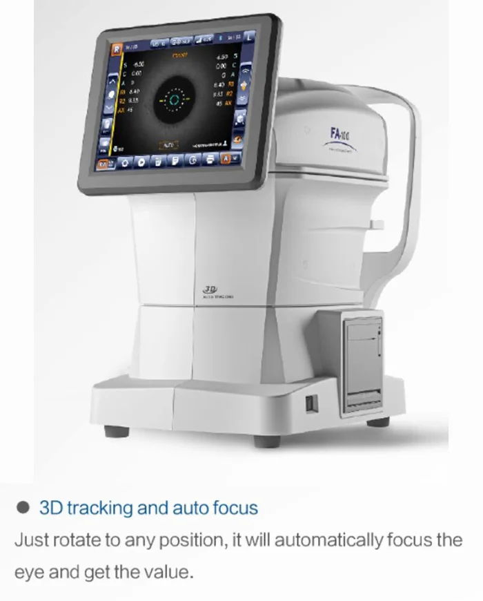 FA-100 China Ophthalmic Equipment Auto Refractometer Keratometer For Eye Exam