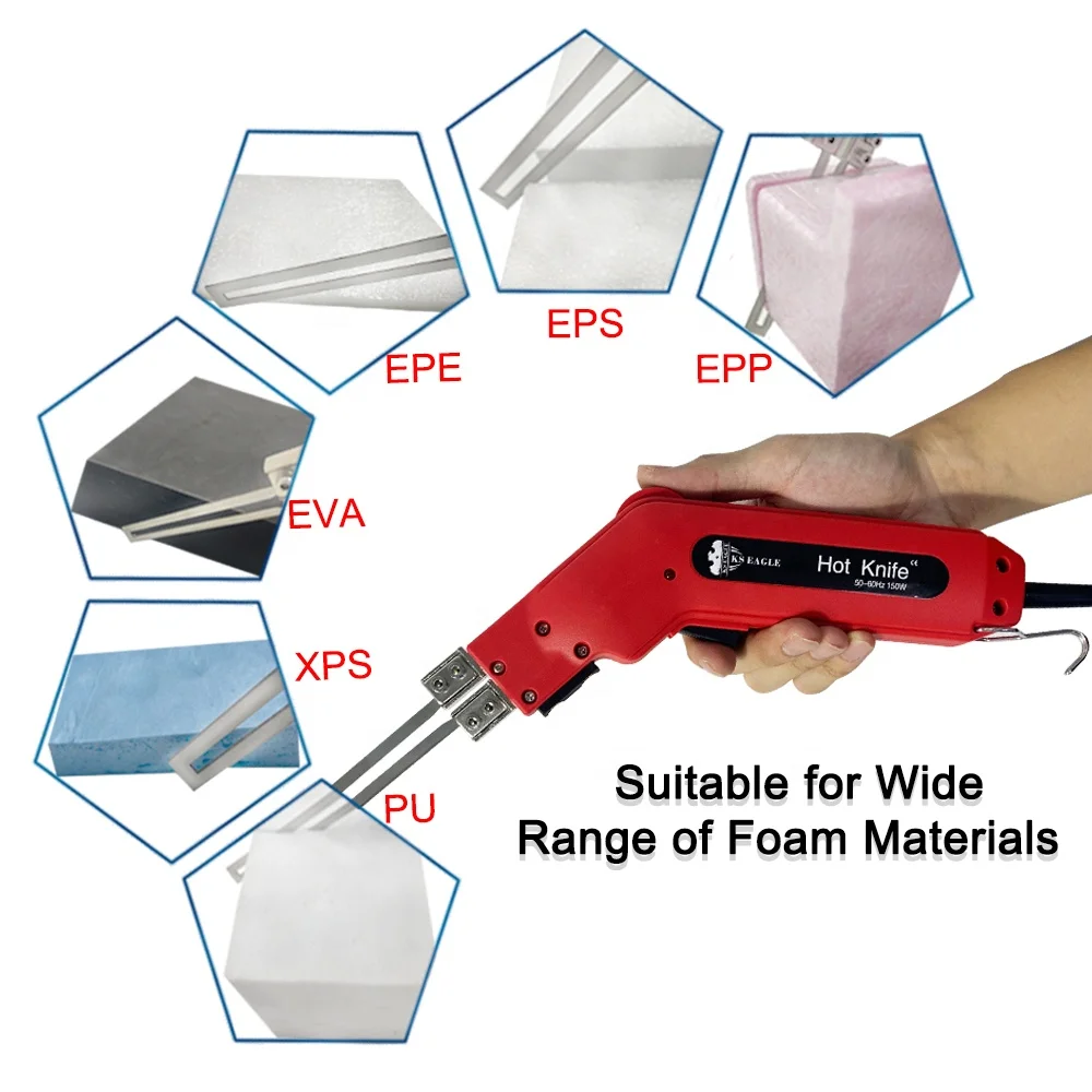 MINOVA Foam Cutter, Machine, Electric Hot Wire Cutting Tool For Foam Board Insulation, PE Foam, EPS, XPS, EVA Foam, EPE, PU, KT Board E10F-AC (Simplified II Versior