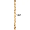 Square wire double buckle 4mm