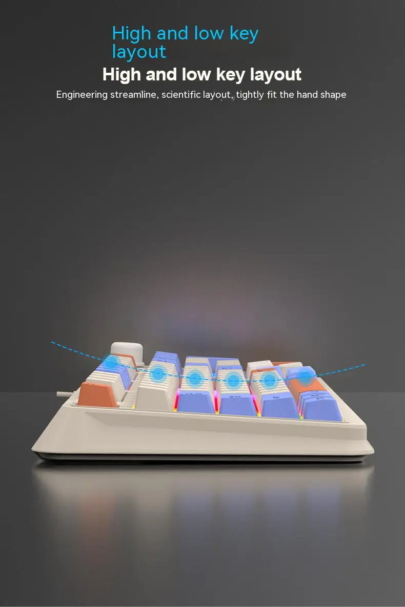 XUNFOX K82 Wired Keyboard - Ultimate Gaming Experience