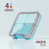 Four-compartment pillbox-blue