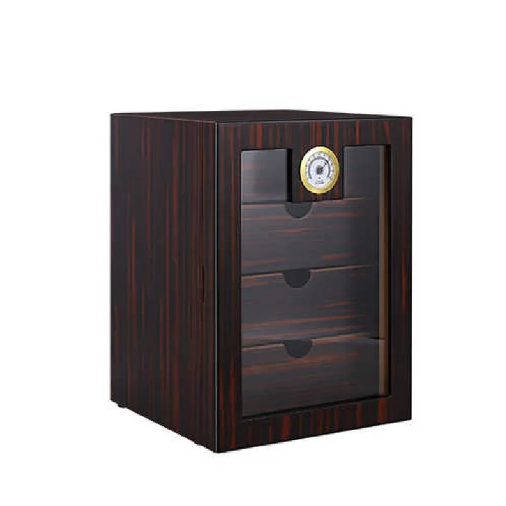 Large Wooden Cigar Humidors Cabinet with 3 Humidifiers and 1 Hygrometer Box Pattern 100 CT Cigars Used Cigars for Sale
