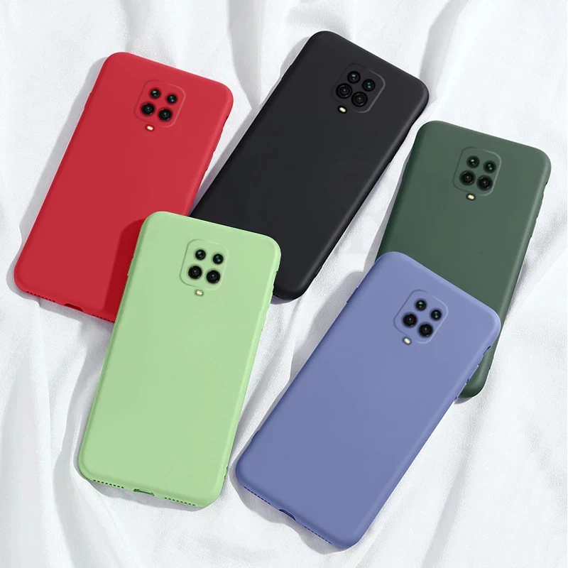 For xiaomi Poco M2 Pro Back Cover Phone case Liquid case Rubber Silicone  Shockproof