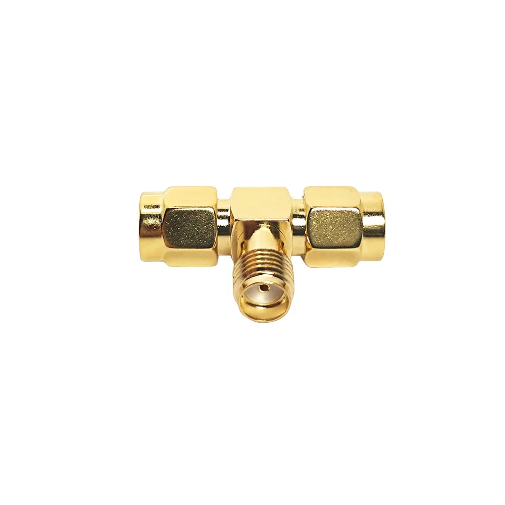 50Ohm Coaxial Connectors Adapter Straight SMA Male to SMA FEMALE to SMA MALE RF Convert Connector T Type Adapter