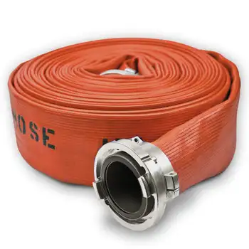 Heavy Duty Fire Hydrant Fabric Roll Lay Flat Garden Water Hose Pipe 30m ...