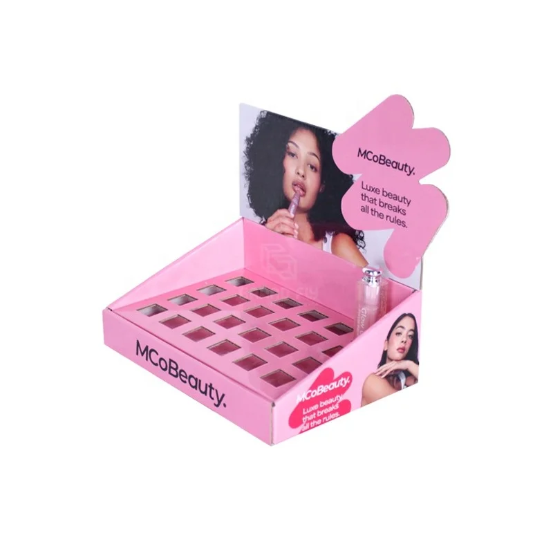 Custom Kraft Paper Pop up Display Cardboard Table Counter Top Box Display Case Countertop Cardboard Counter Display Box