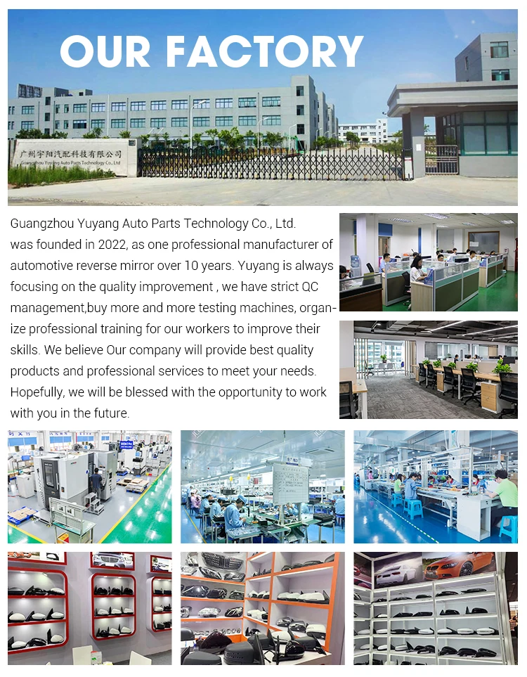 Excellent Fitment Universal Car Body Kit Rearview Mirror Heated Side