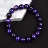 Bracciale occhio di tigre viola