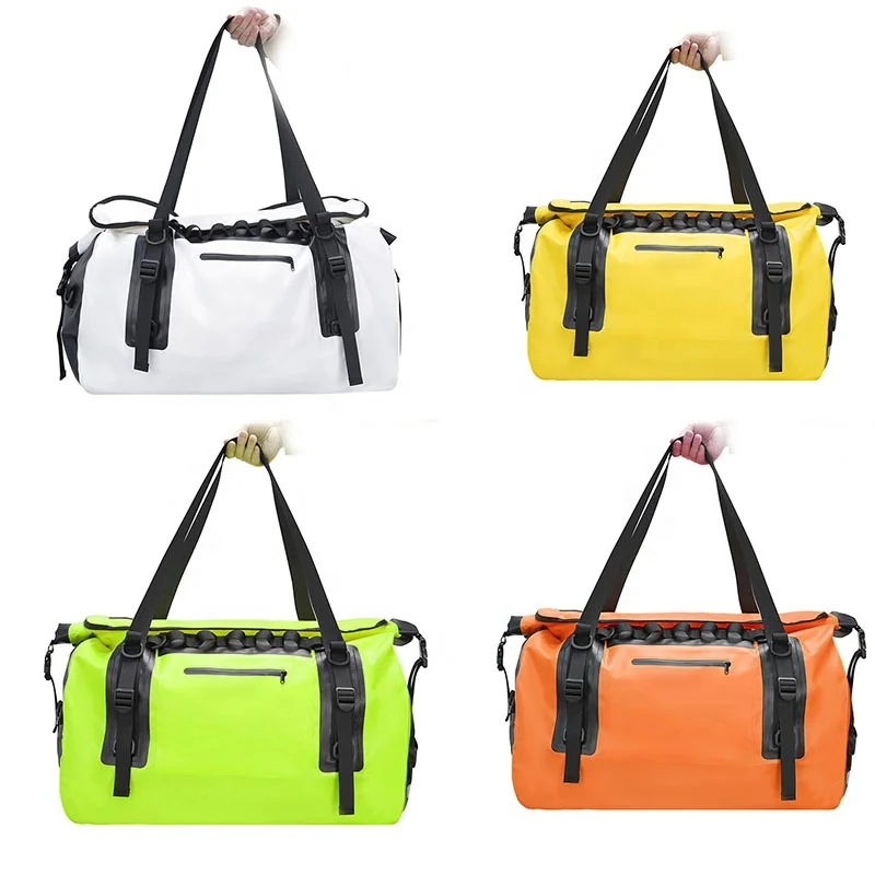 60L Big Size PVC Tarpaulin IPX6  Waterproof Dry Backpack Duffel Bag for Camping  Hiking Travel