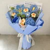 Bouquet di rose Calla tulipano blu
