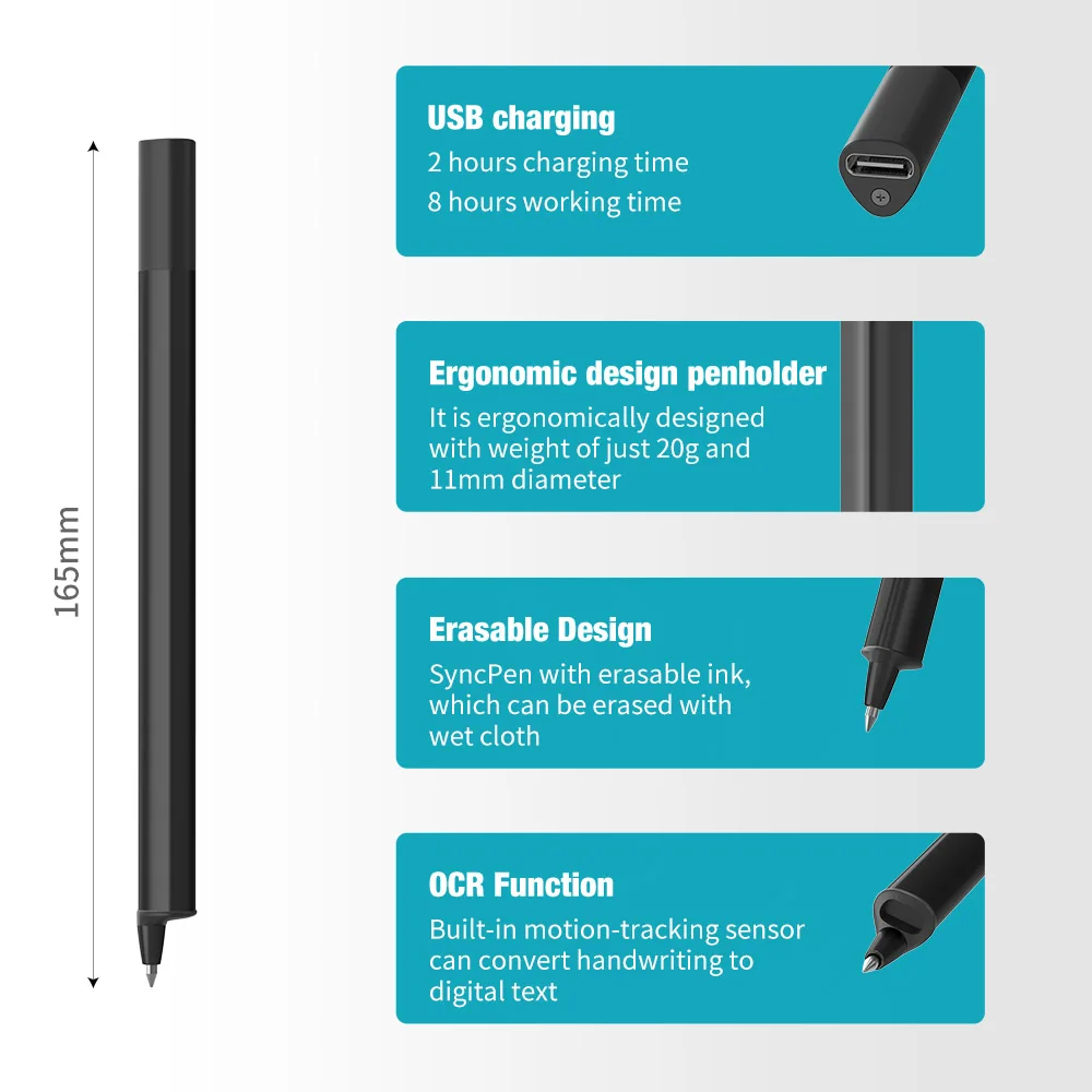 NEWYES PU Sync Notebook Erasable Smartpen - Smart Writing