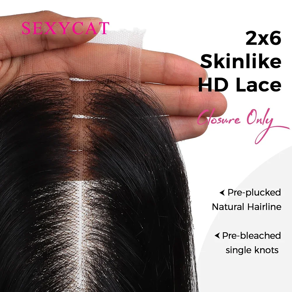 Emberi haj lace closure egyenes előre formázott bőrszerű swiss lace_voghion.com