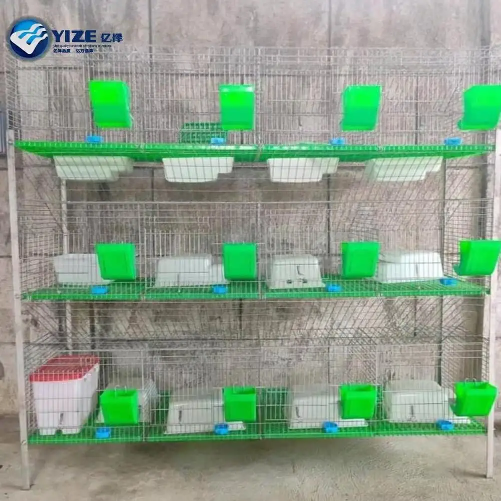 4layer Sangkar Arnab Galvanized Wire Mesh Indoor Rabbit Cage Layer