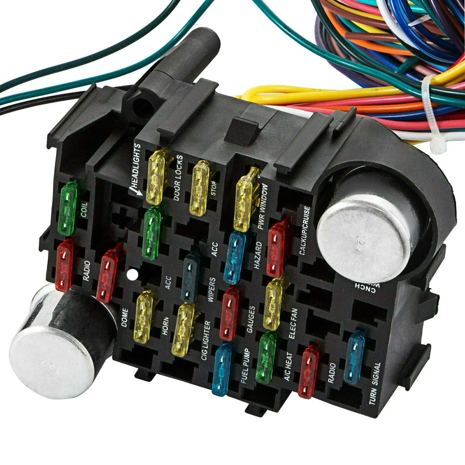 Universal Extra Long Wires 21 Circuit Auto Wire Harness Hotrod Fit for GM Chevy
