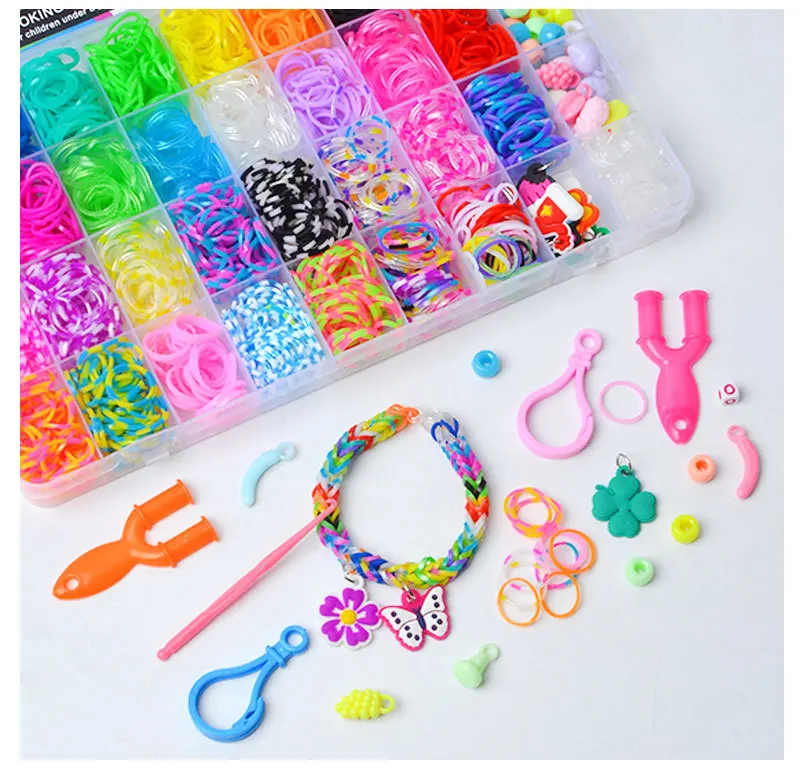 hot colored elastic band set kid's