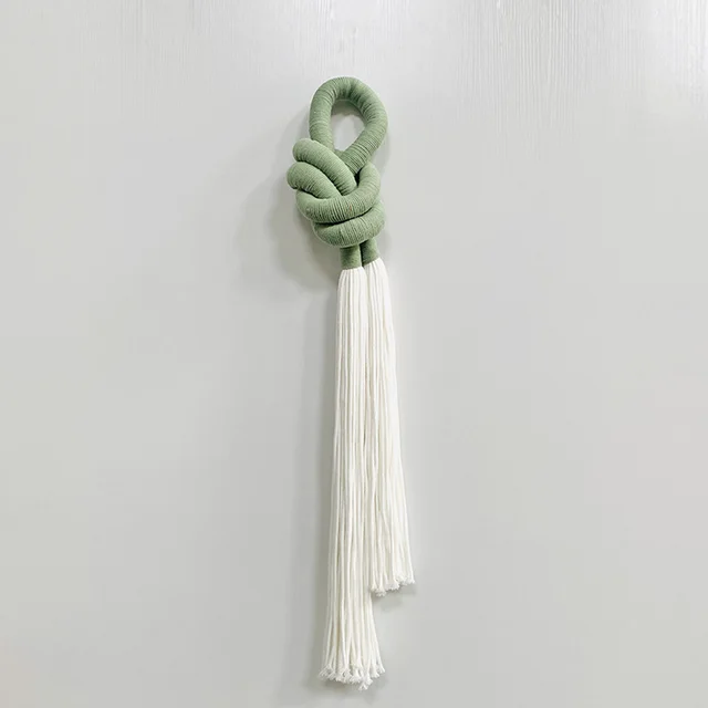 Eouse Bohemian Hand Woven Tassel Cotton Art Deco Style Wall Decoration for Home Living Room Hanging Ornaments