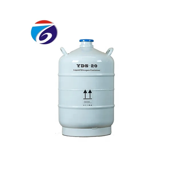 GB5358 стандарт 20 л алюминиевый сплав LN2 для хранения спермы криогенный резервуар