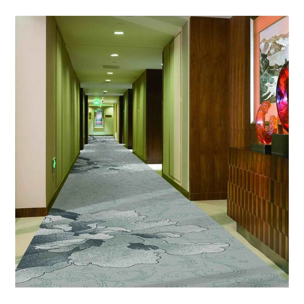 Customized Design Luxury Thick Carpet Tiles for Hotel Restaurant Classic 80%Wool 20%Nylon Axminster Carpet for Casino Ball Room