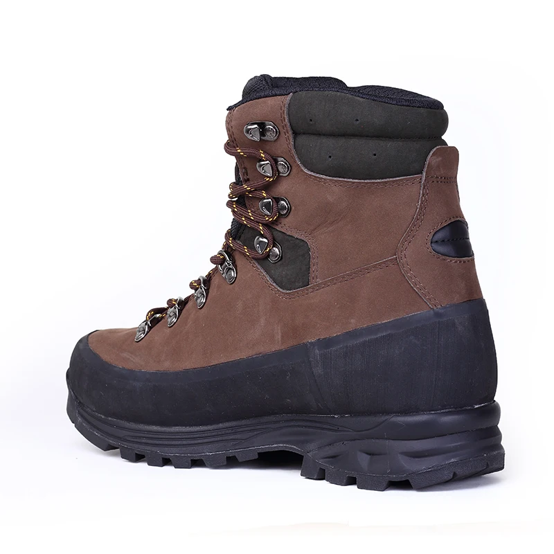 ODM OBM Custom Hanagal Factory Genuine Leather Rubber Waterproof Mountain Hiking Boots Men