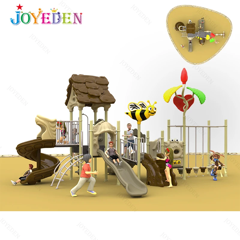 Popular Plastic Outdoor Playground School Yard Children Slide Outdoor