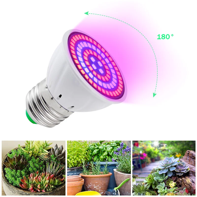 LED Grow Light Plants Lamp Full Spectrum Grow Tent Lights Lamp Indoor Hydroponic 