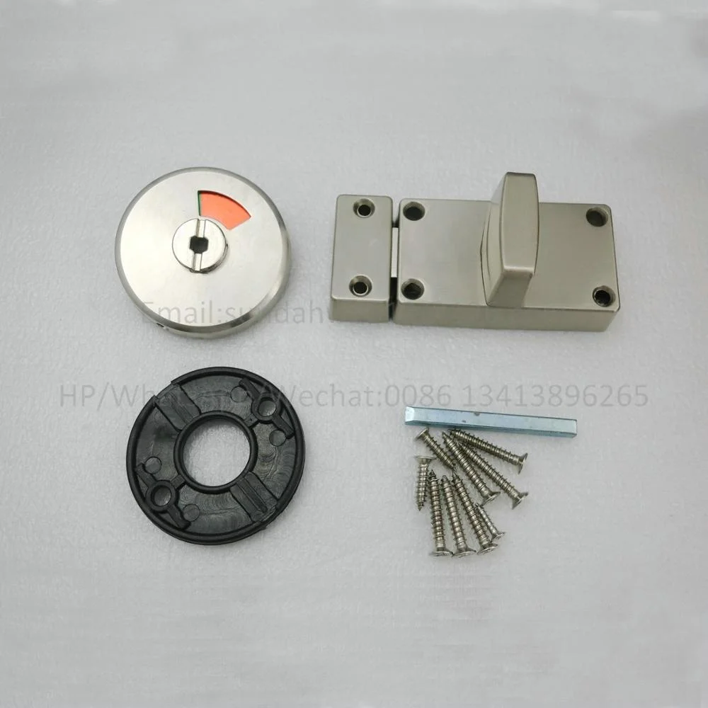 Shopping Malls Toilet Partition Lock Stainless Steel Sus 304 Toilet Partition Indicator Bolt